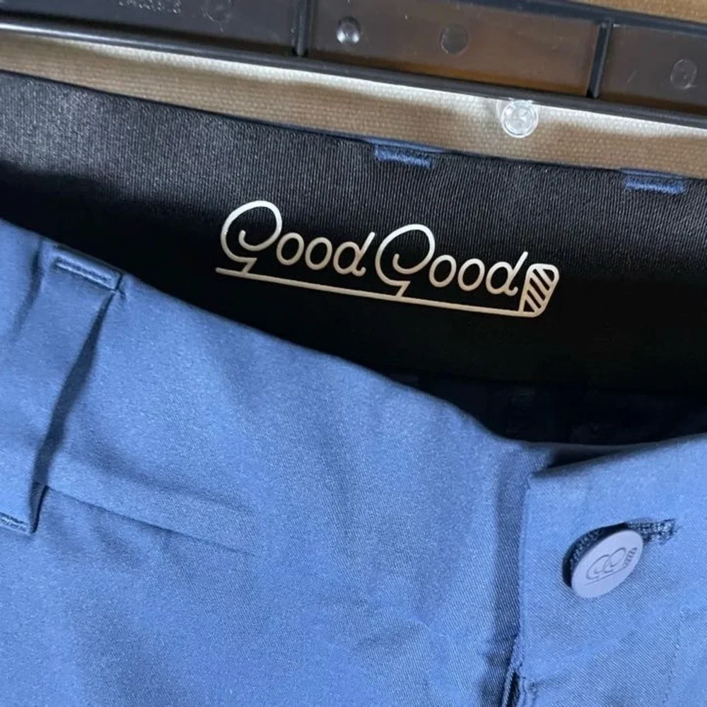 Good Good Golf Mens Performance Club Golf Pants Blue Stretch Tapered‎ - Size 32